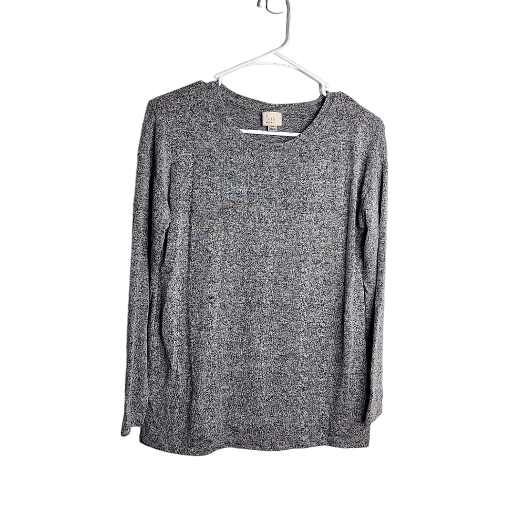 A NEW DAY WOMENS LONG SLEEVE GRAY TOP SIZE XS